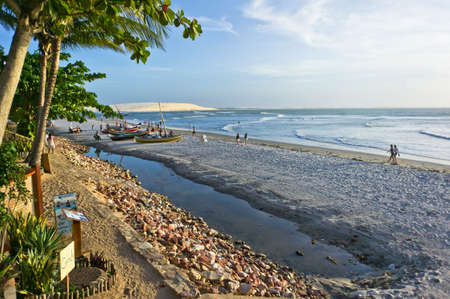 Jericoacoara, Tropical beach sunset view, Brazil, South Americaのeditorial素材