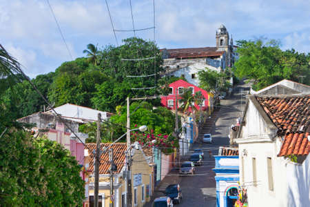Olinda, Old city street view, Brazil, South Americaのeditorial素材