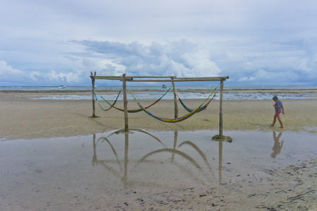 Morro de Sao Paulo, Tropical beach view, Bahia, Brazil, South Americaのeditorial素材