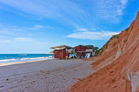 Canoa Quebrada, Tropical beach view, Fortaleza, Brazil, South Americaのeditorial素材