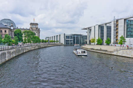 Berlin, Old city sunset view by the river Spree,  Germany, Europeのeditorial素材