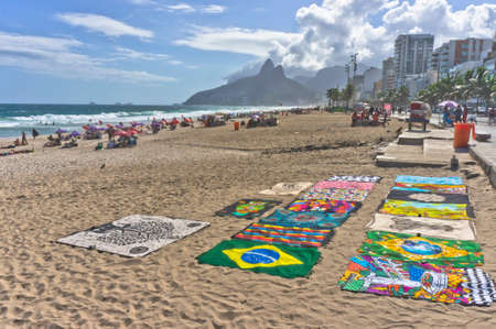 Rio de Janeiro, Ipanema beach view, Brazil, South Americaのeditorial素材