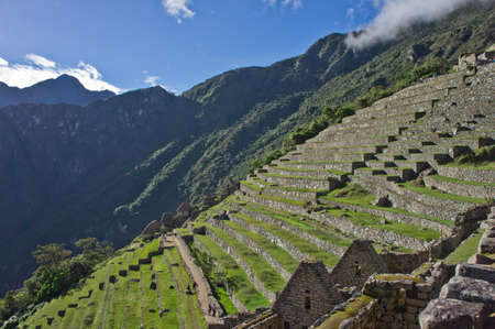 Machu Picchu on a sunny day, Peru, South Americaのeditorial素材