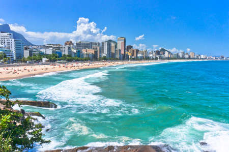 Rio de Janeiro, Ipanema beach view, Brazil, South Americaのeditorial素材