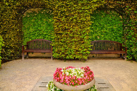 Prague, Czech Republic, 07/30/2015. Image of the Vrtba garden in the old quarter of MalÃ¡ Strana.のeditorial素材