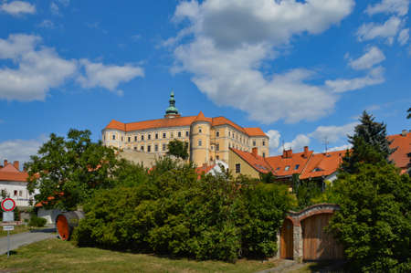 Mikulov, Czech republic, 07/31/2015. The architecture of a medieval castle in central Europe.のeditorial素材