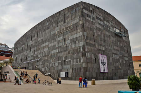 Vienna, Austria, 08/01/2015. The building that houses the Mumok contemporary art museum.