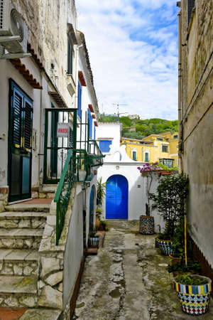 Raito, Italy, 06/06/2021. An alley of a Mediterranean village on the Amalfi coast.のeditorial素材