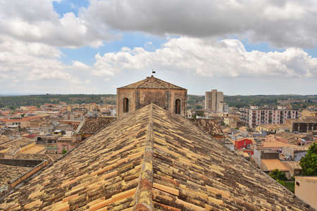 Noto, Italy, 06/02/2019. View of the city from the roof of the cathedral.のeditorial素材