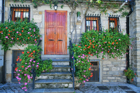 An old house in Frosolone, a village of molise region,