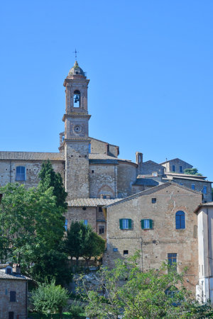 The landscape seen from Montepulciano, an old town in Tuscany.の写真素材