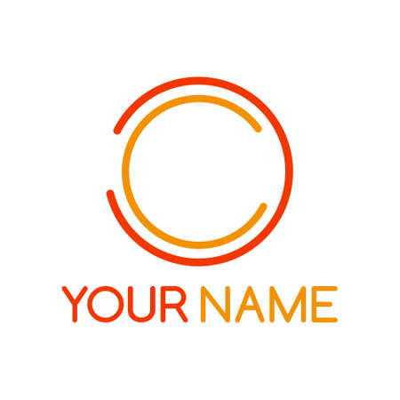 Circle line for logo design concept. Very suitable in various business purposes, also for icon, symbol and many more.のイラスト素材