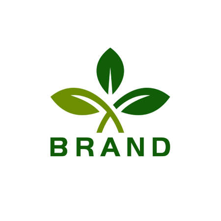 Leaf ornament logo design. Very suitable various business purposes also for symbol, logo, company name, brand name, icon and many more.のイラスト素材