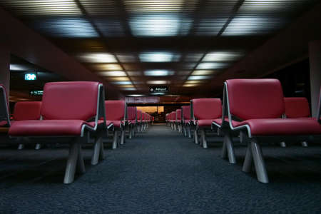 airport waiting chairのeditorial素材