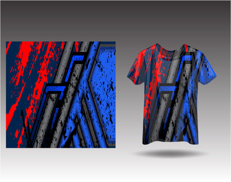Tshirt sports design for racing, jersey, cycling, football, gaming, motocrossのイラスト素材