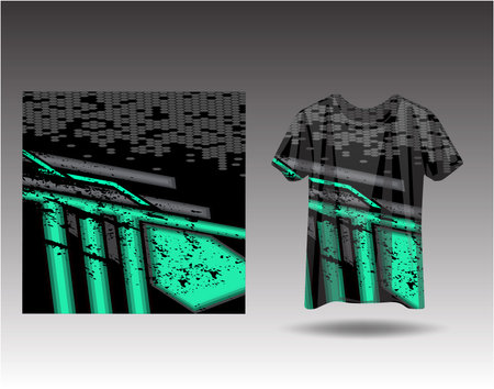 Tshirt sports design for racing, jersey, cycling, football, gaming, motocrossのイラスト素材