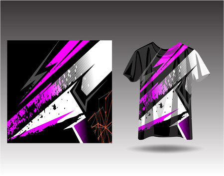 Tshirt sports design for racing, jersey, cycling, football, gaming, motocrossのイラスト素材
