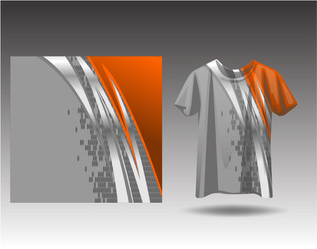 Tshirt sports design for racing, jersey, cycling, football, gaming, motocrossのイラスト素材
