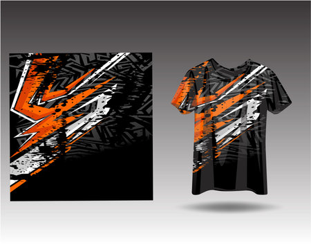 Tshirt sports design for racing, jersey, cycling, football, gaming, motocrossのイラスト素材