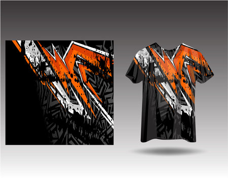 Tshirt sports design for racing, jersey, cycling, football, gaming, motocrossのイラスト素材