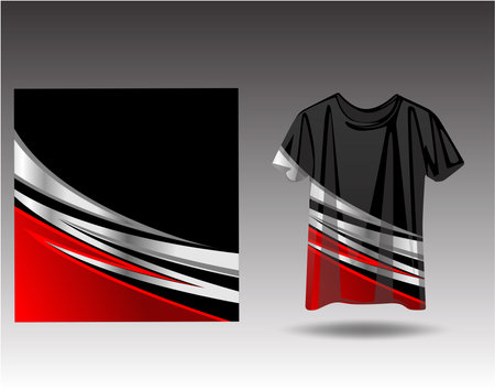 Tshirt sports design for racing, jersey, cycling, football, gaming, motocrossのイラスト素材