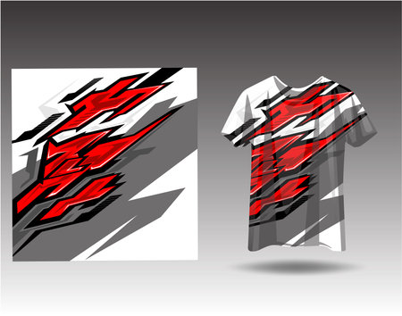 Tshirt sports design for racing  jersey  cycling  football  gaming  motocrossのイラスト素材