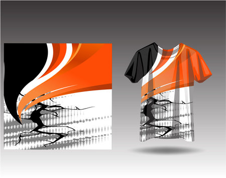 Tshirt sports design for racing  jersey  cycling  football  gaming  motocrossのイラスト素材