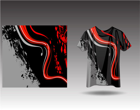 Tshirt sports design for racing  jersey  cycling  football  gaming  motocrossのイラスト素材