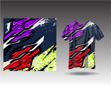Tshirt sports design for racing  jersey  cycling  football  gaming  motocrossのイラスト素材