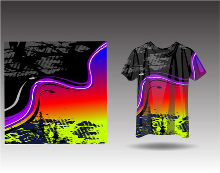 Tshirt sports design for racing  jersey  cycling  football  gaming  motocrossのイラスト素材