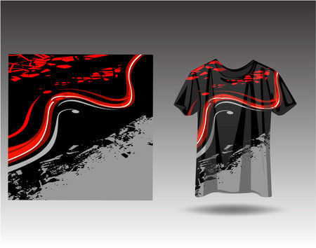 Tshirt sports design for racing  jersey  cycling  football  gaming  motocrossのイラスト素材