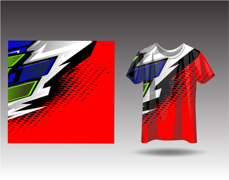 Tshirt sports design for racing  jersey  cycling  football  gaming  motocrossのイラスト素材