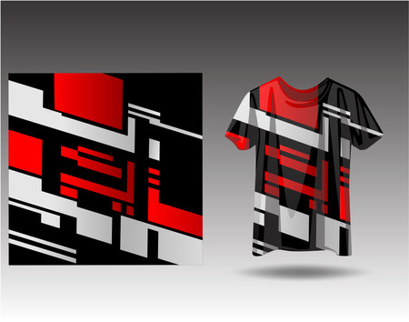 Tshirt sports design for racing  jersey  cycling  football  gaming  motocrossのイラスト素材