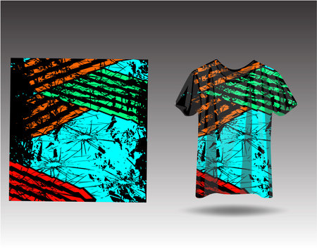 Tshirt sports design for racing  jersey  cycling  football  gaming  motocrossのイラスト素材