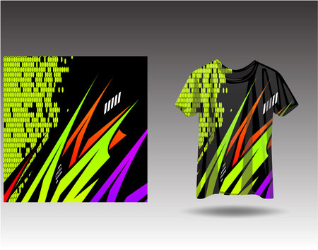 Tshirt sports design for racing  jersey  cycling  football  gaming  motocrossのイラスト素材