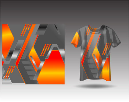 Tshirt sports design for racing jersey cycling football gaming motocrossのイラスト素材