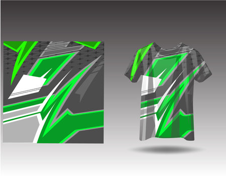 Tshirt sports design for racing jersey cycling football gaming motocrossのイラスト素材