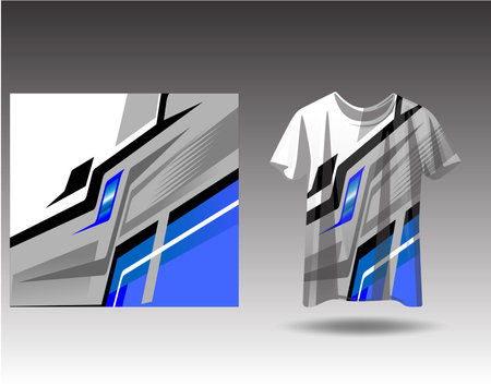 Tshirt sports design for racing jersey cycling football gaming motocrossのイラスト素材