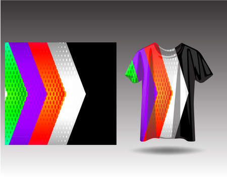 Tshirt sports design for racing jersey cycling football gaming motocrossのイラスト素材