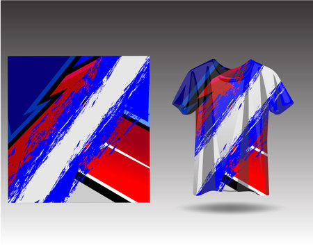 Tshirt sports design for racing jersey cycling football gaming motocrossのイラスト素材