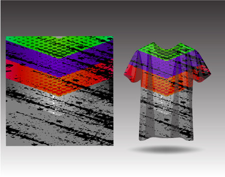 Tshirt sports design for racing jersey cycling football gaming motocrossのイラスト素材