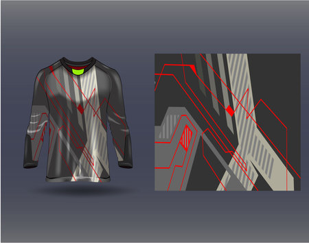 Tshirt sports design for racing jersey cycling football gaming motocrossのイラスト素材