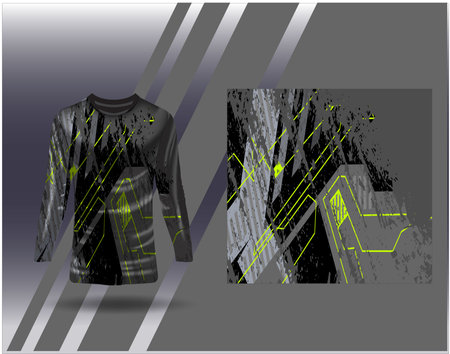 Tshirt sports design for racing jersey cycling football gaming motocrossのイラスト素材