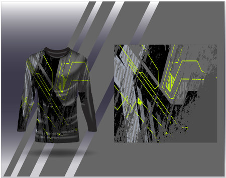 Tshirt sports design for racing jersey cycling football gaming motocrossのイラスト素材