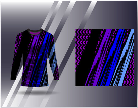 Tshirt sports design for racing jersey cycling football gaming motocrossのイラスト素材