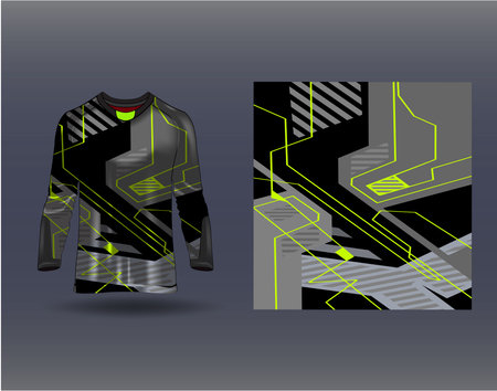 Tshirt sports design for racing jersey cycling football gaming motocrossのイラスト素材