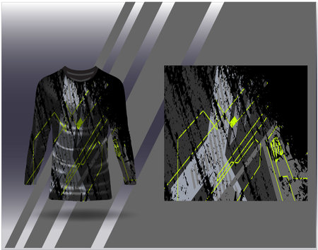 Tshirt sports design for racing jersey cycling football gaming motocrossのイラスト素材