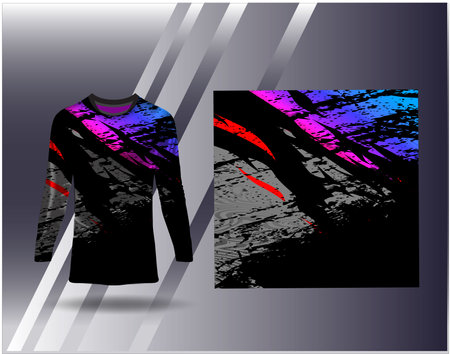 Tshirt sports design for racing jersey cycling football gaming motocrossのイラスト素材