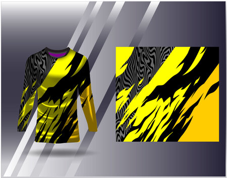 Tshirt sports design for racing jersey cycling football gaming motocrossのイラスト素材
