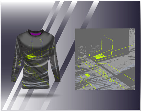 Tshirt sports design for racing jersey cycling football gaming motocrossのイラスト素材